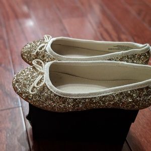 crewcuts Girls Classic Glitter Ballet Flats (S12)